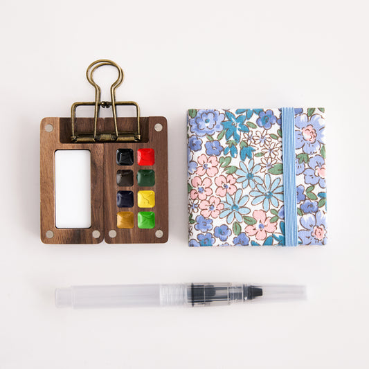 PocketArtist™ – Purple Floral (Wooden Palette)
